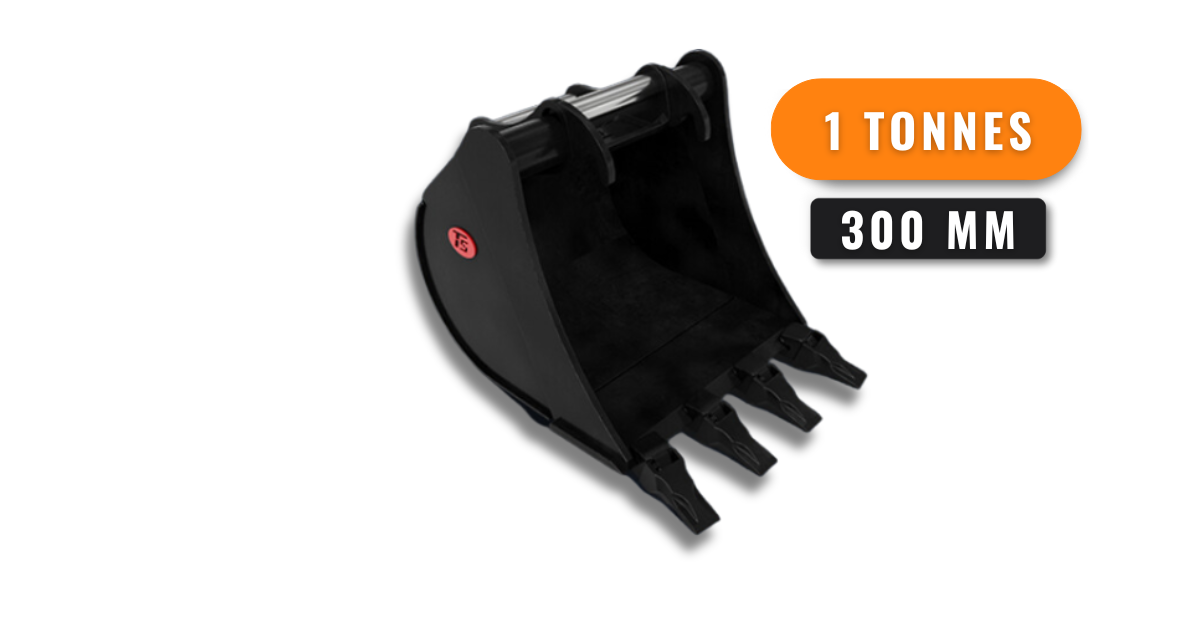 GODET RETRO 300MM ACB PUME - PELLE 1T6